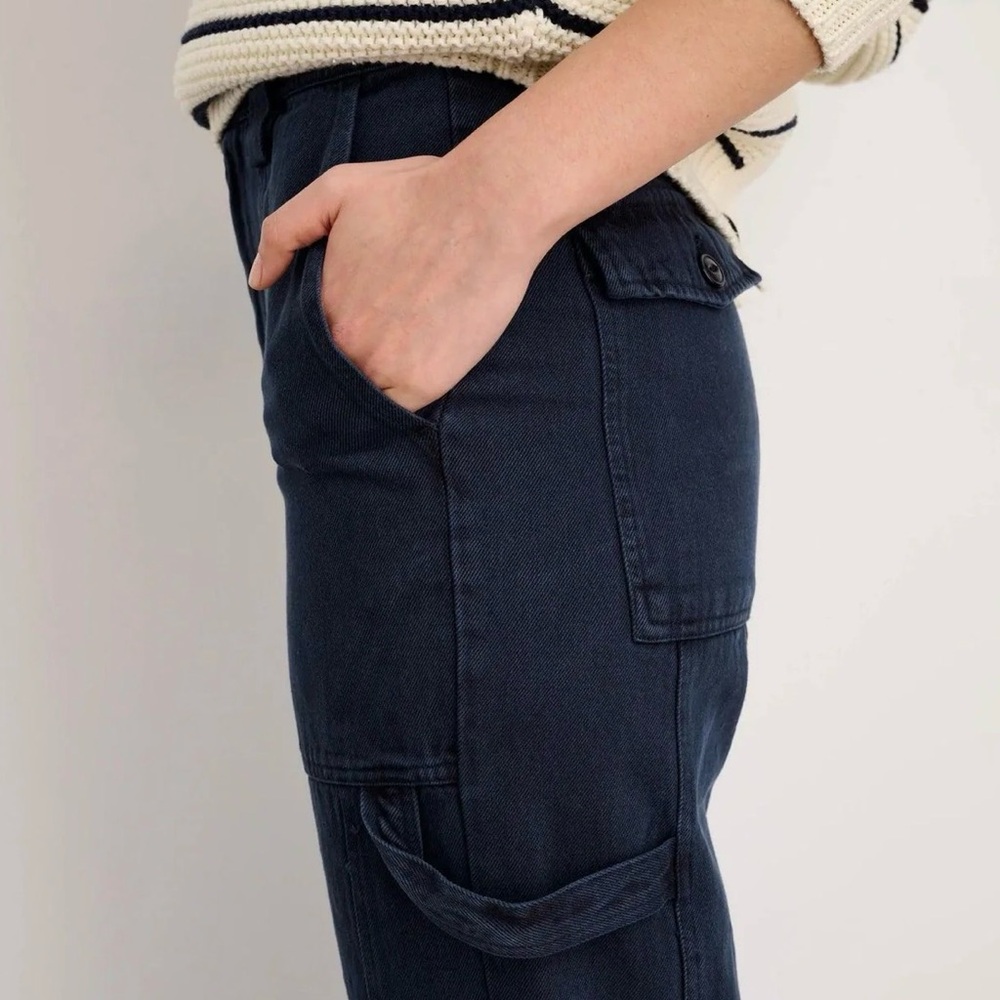 Alex Mill Phoebe Barrel Carpenter Pants - navy - Picture 4 of 12